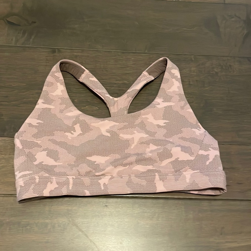 Athleta pink sports bra sz M